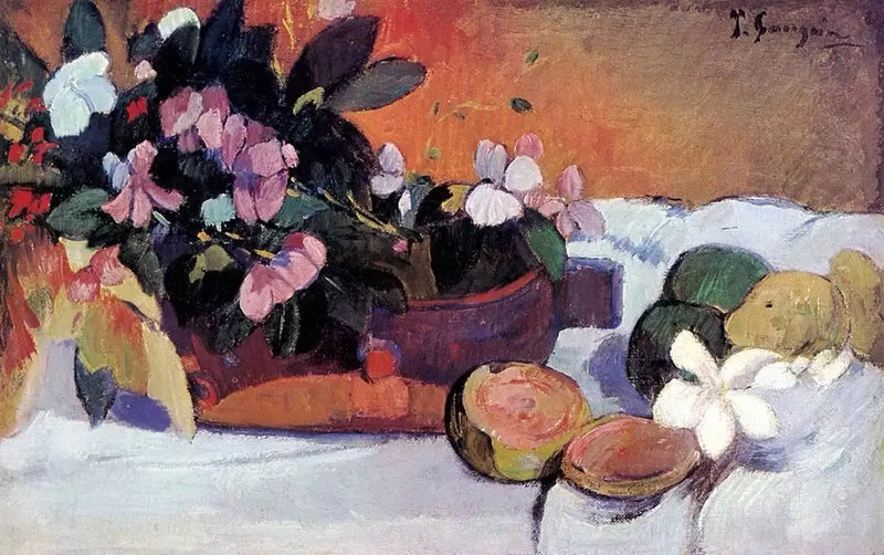Fleurs dans une coupe - Paul Gauguin
