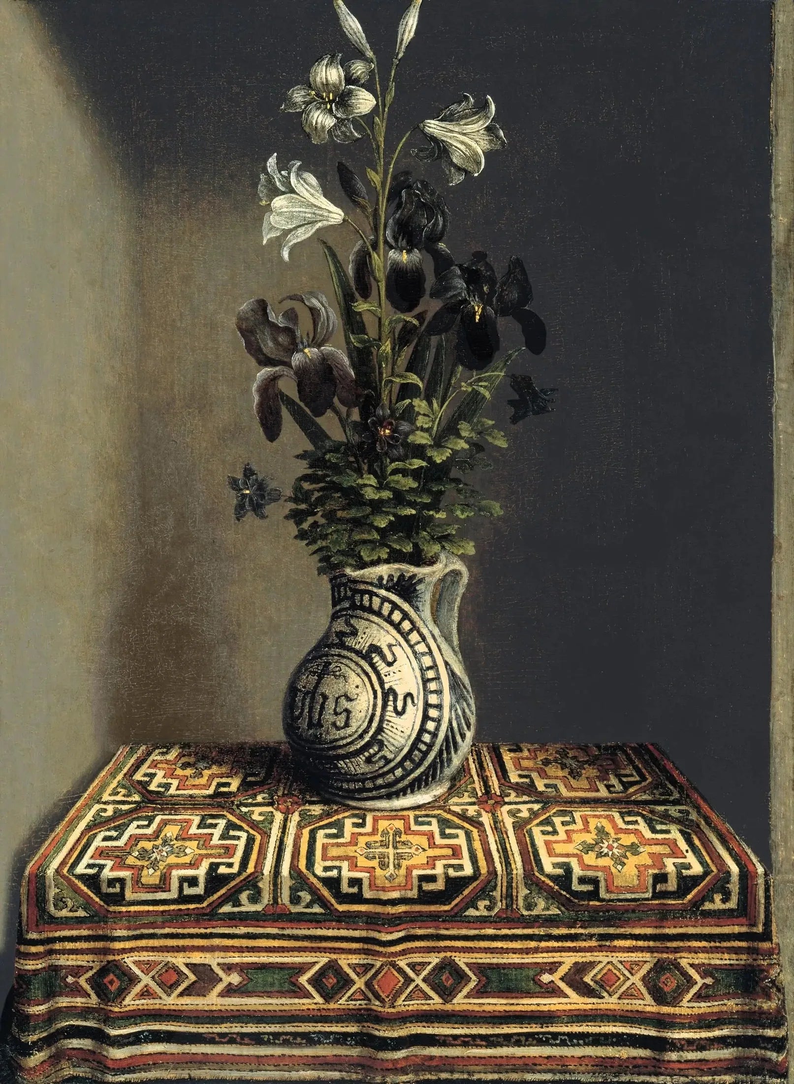 Fleurs dans une cruche (revers) - Hans Memling image 1 tableau peint à l’huile sur toile