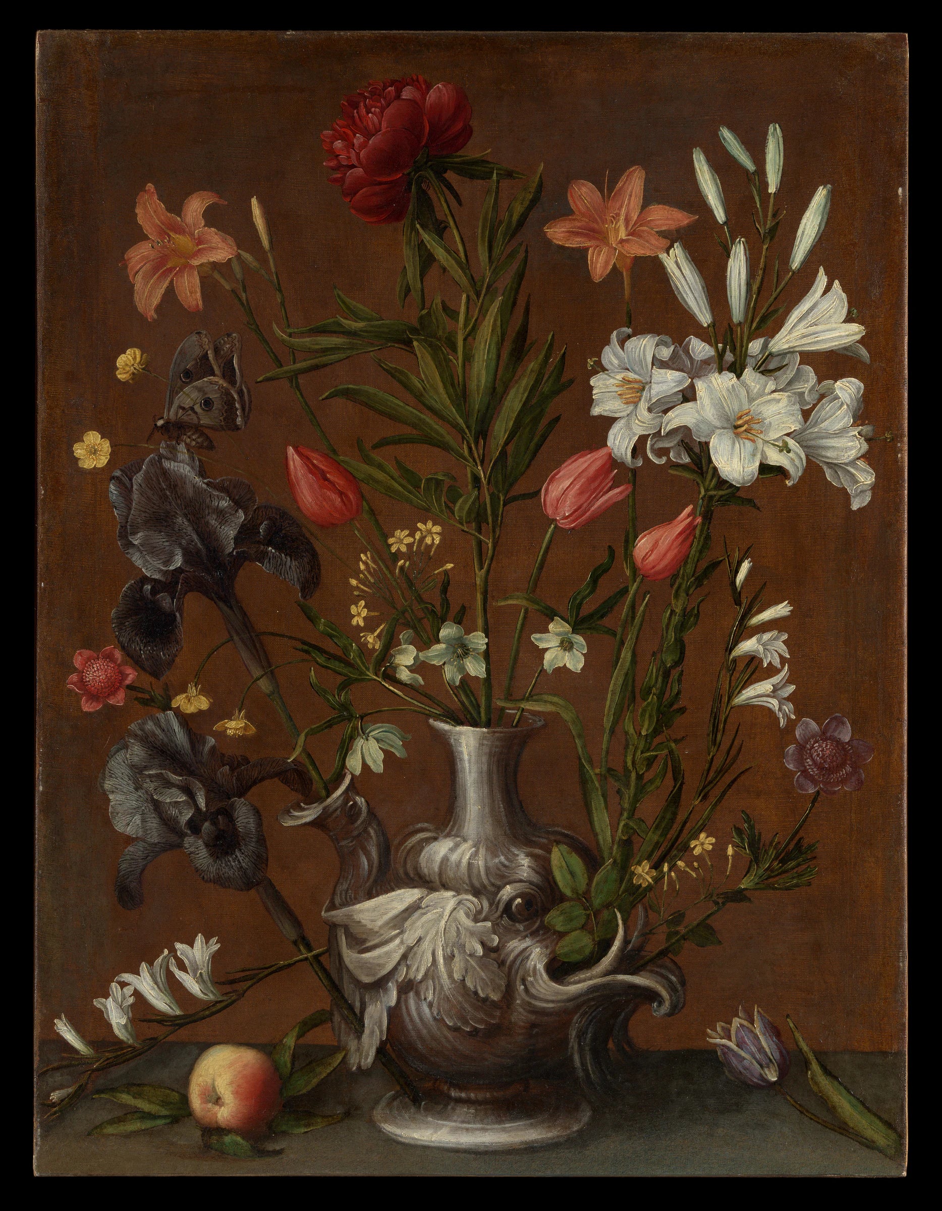 Fleurs dans un vase grotesque - Orsola Maddalena Caccia