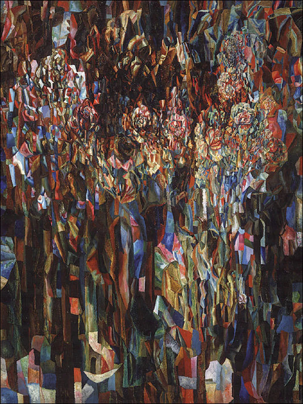 Fleurs de la floraison universelle - Pavel Filonov image 1 tableau peint à l’huile sur toile