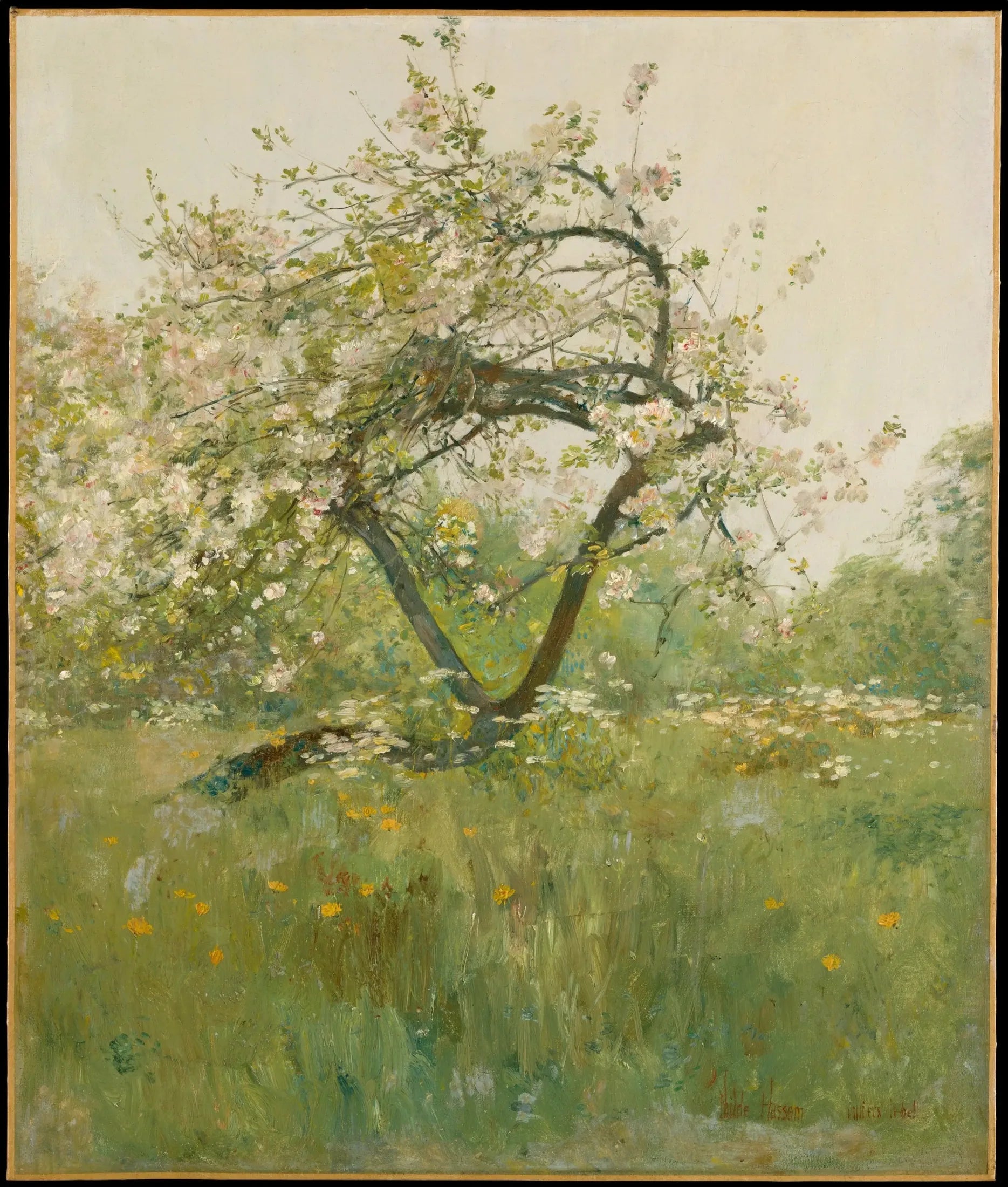 Fleurs de pêcher — Villiers-le-Bel - Childe Hassam image 1 reproduction d’œuvre d’art à l’huile