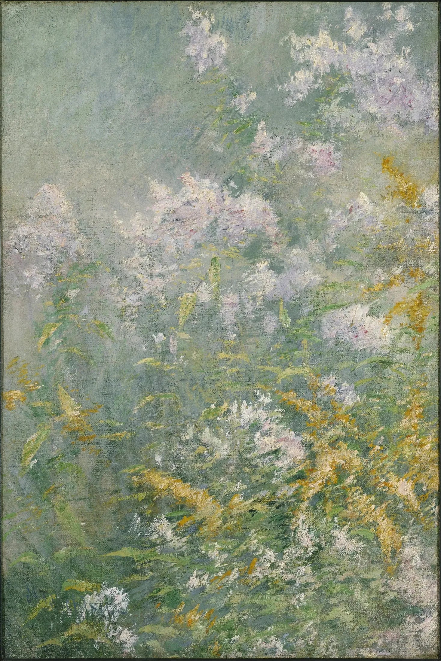 Fleurs des prés (Verge d'or et Aster sauvage) - John Henry Twachtman image 1 reproduction d’œuvre d’art à l’huile