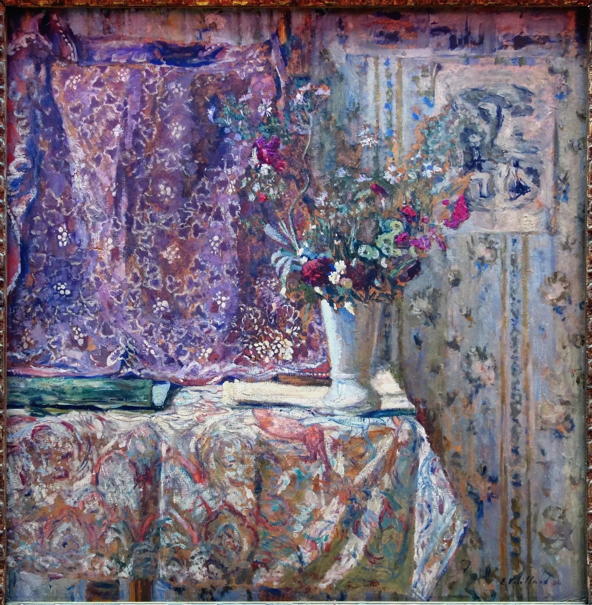 Fleurs - Édouard Vuillard image 1 tableau peint à l’huile sur toile