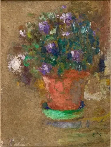 Fleurs en pot - Édouard Vuillard image 1 copie de tableau peinte à la main