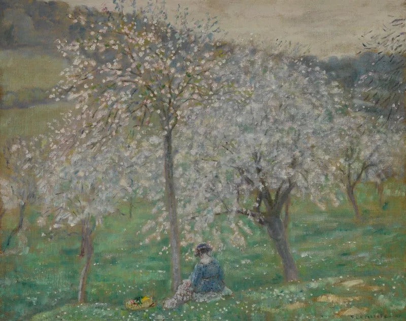 Fleurs printanières - Frederick Carl Frieseke image 1 tableau peint à l’huile sur toile