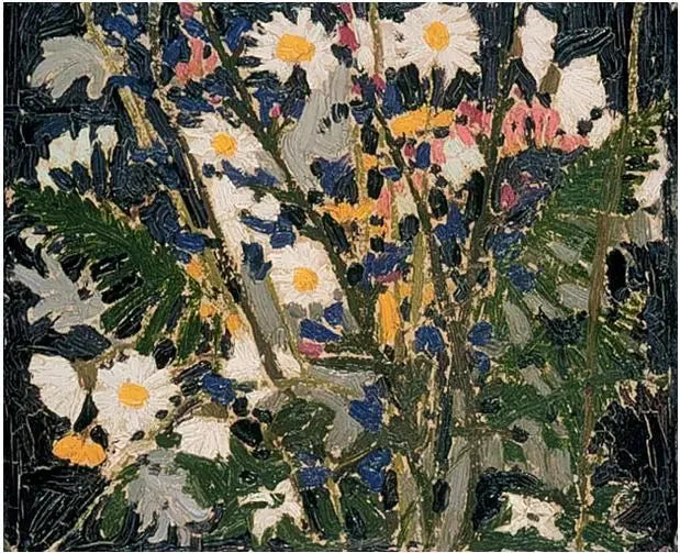 Fleurs sauvages canadiennes - Tom Thomson image 1 reproduction d’œuvre d’art à l’huile