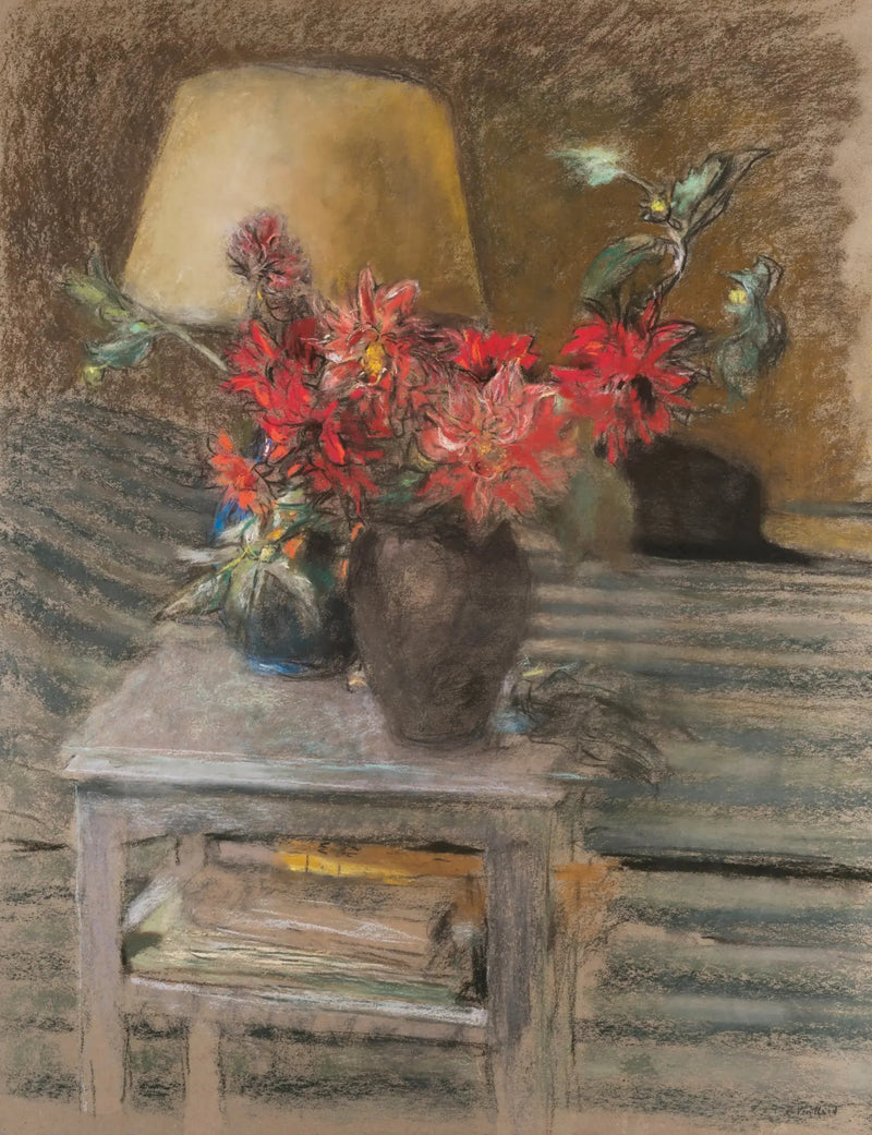 Fleurs sur une table - Édouard Vuillard
