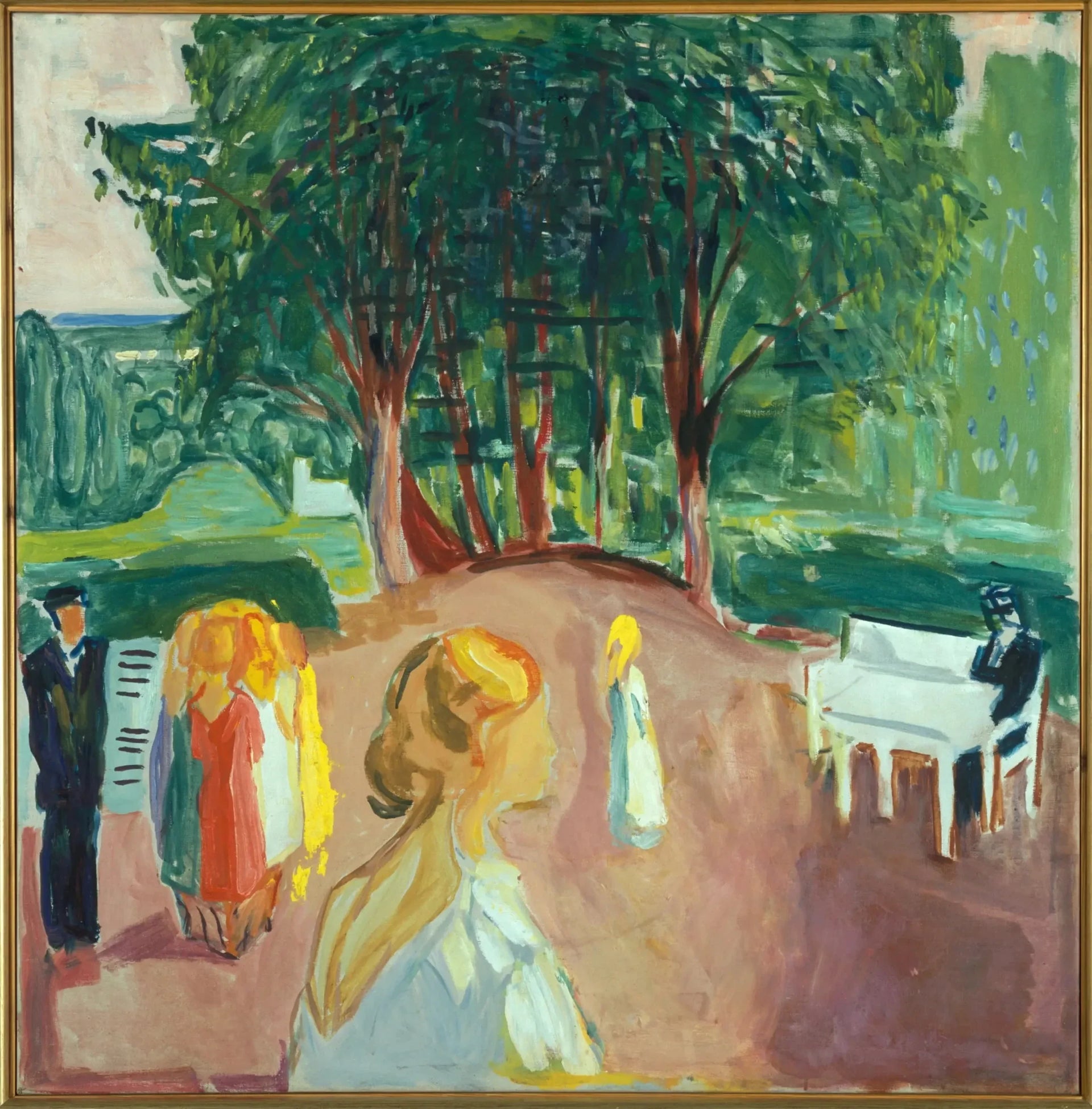 Flirt au parc - Edvard Munch image 1 reproduction de peinture à l’huile