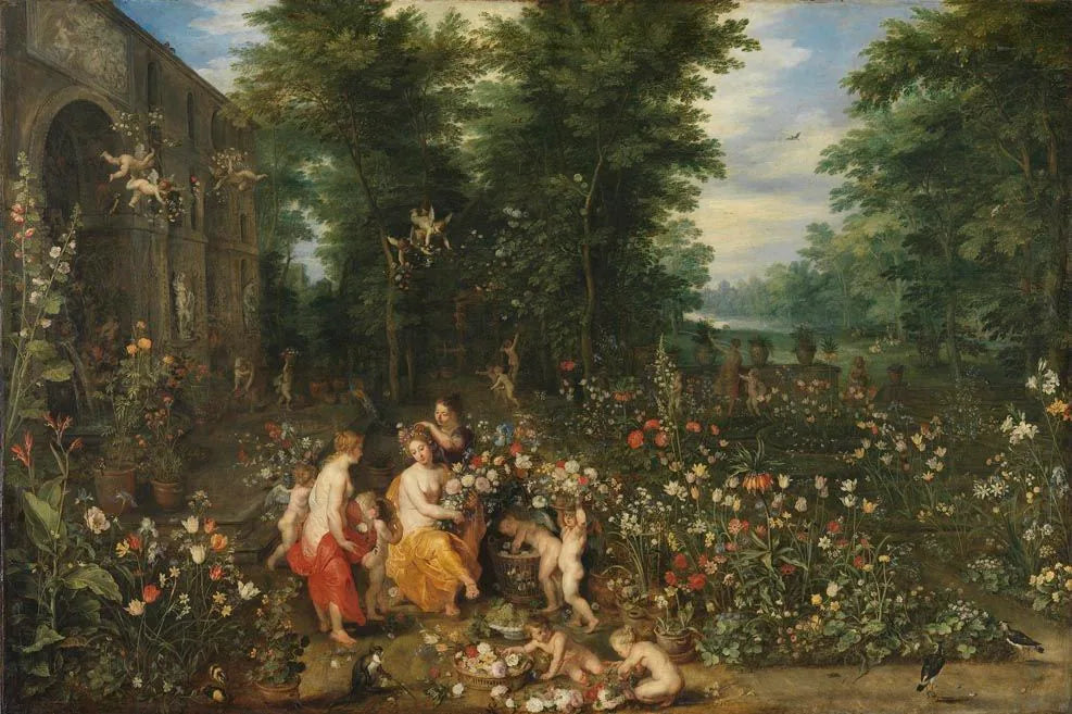 Flora dans le jardin fleuri - Jan Brueghel l'Ancien image 1 reproduction d’œuvre d’art à l’huile