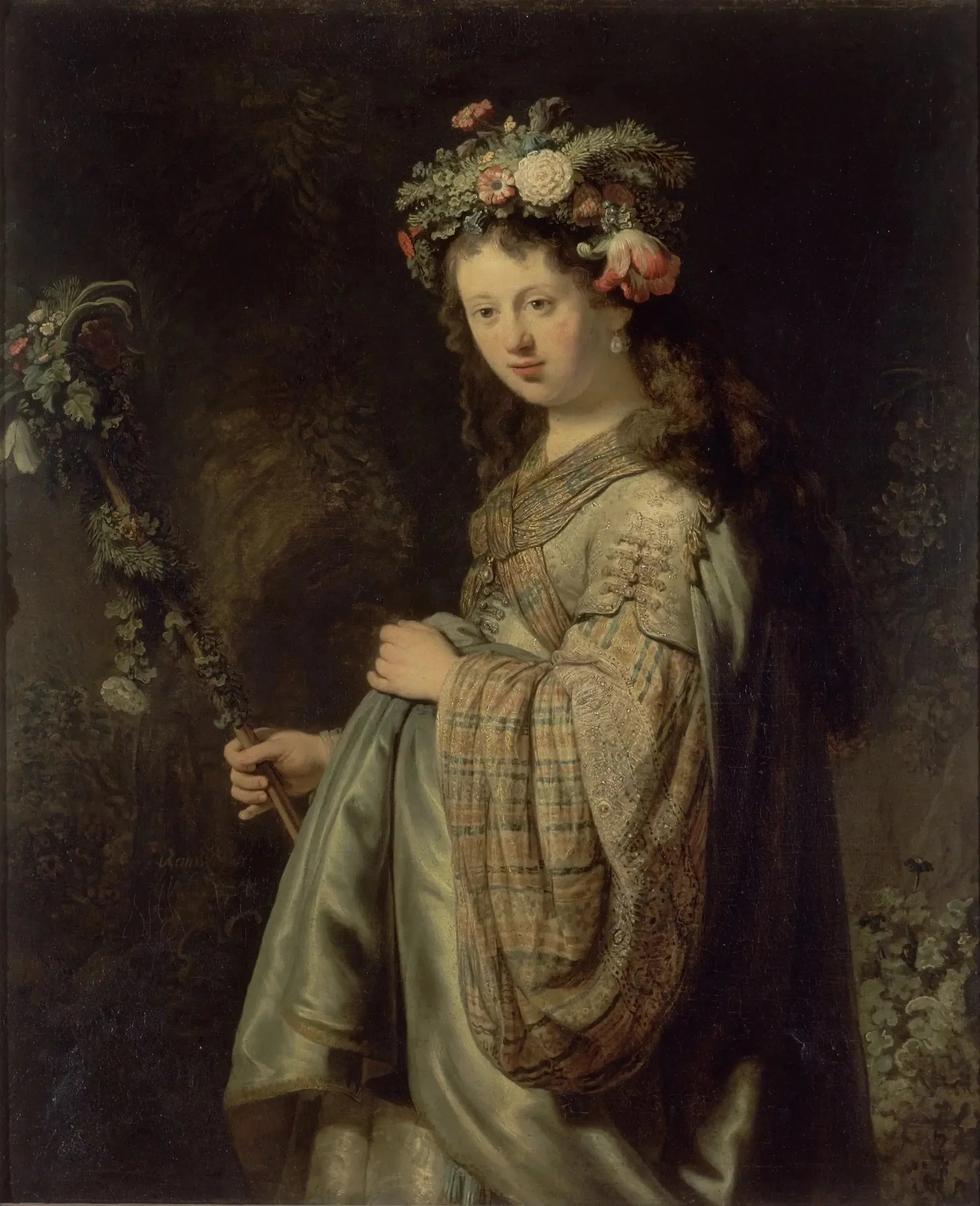 Flore - Rembrandt image 1 reproduction de peinture à l’huile