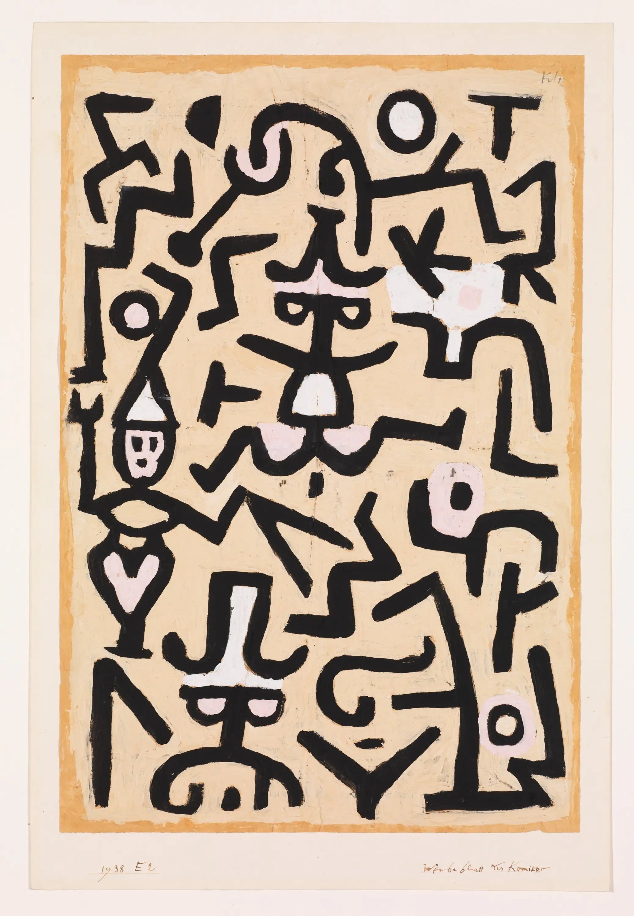 Flyer des humoristes - Paul Klee image 1 copie peinte à la main à l’huile