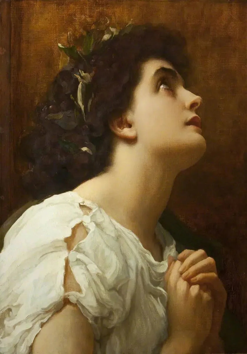Foi - Frederic Leighton image 1 reproduction d’œuvre d’art à l’huile