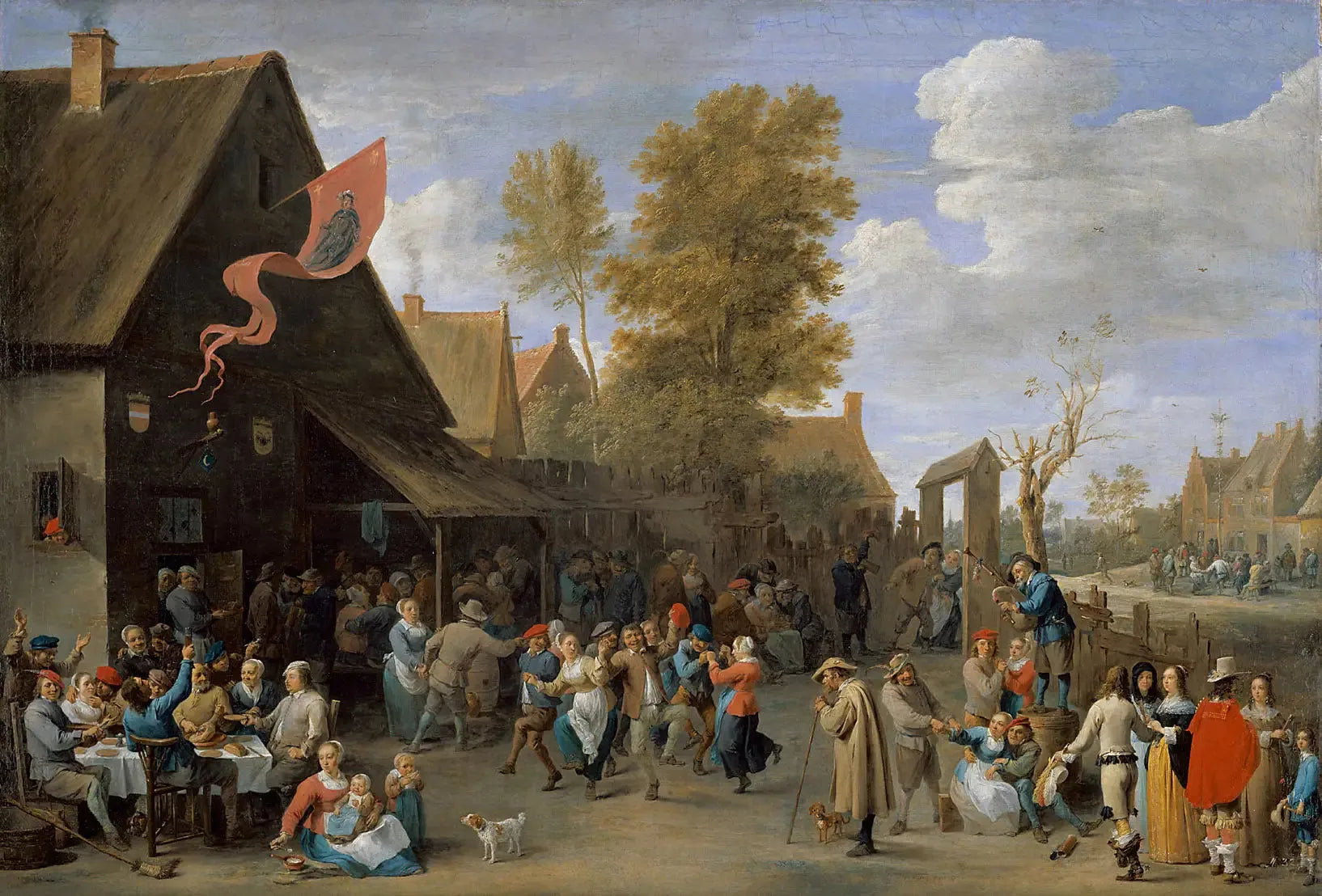Foire du village - David Teniers le Jeune image 1 tableau peint à l’huile sur toile