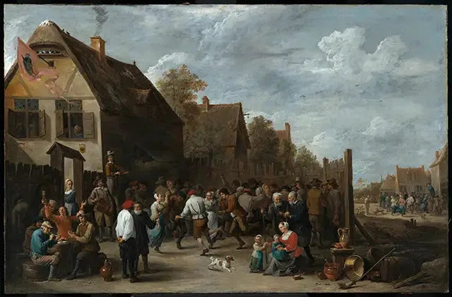 Foire du village - David Teniers le Jeune image 1 copie peinte à la main à l’huile