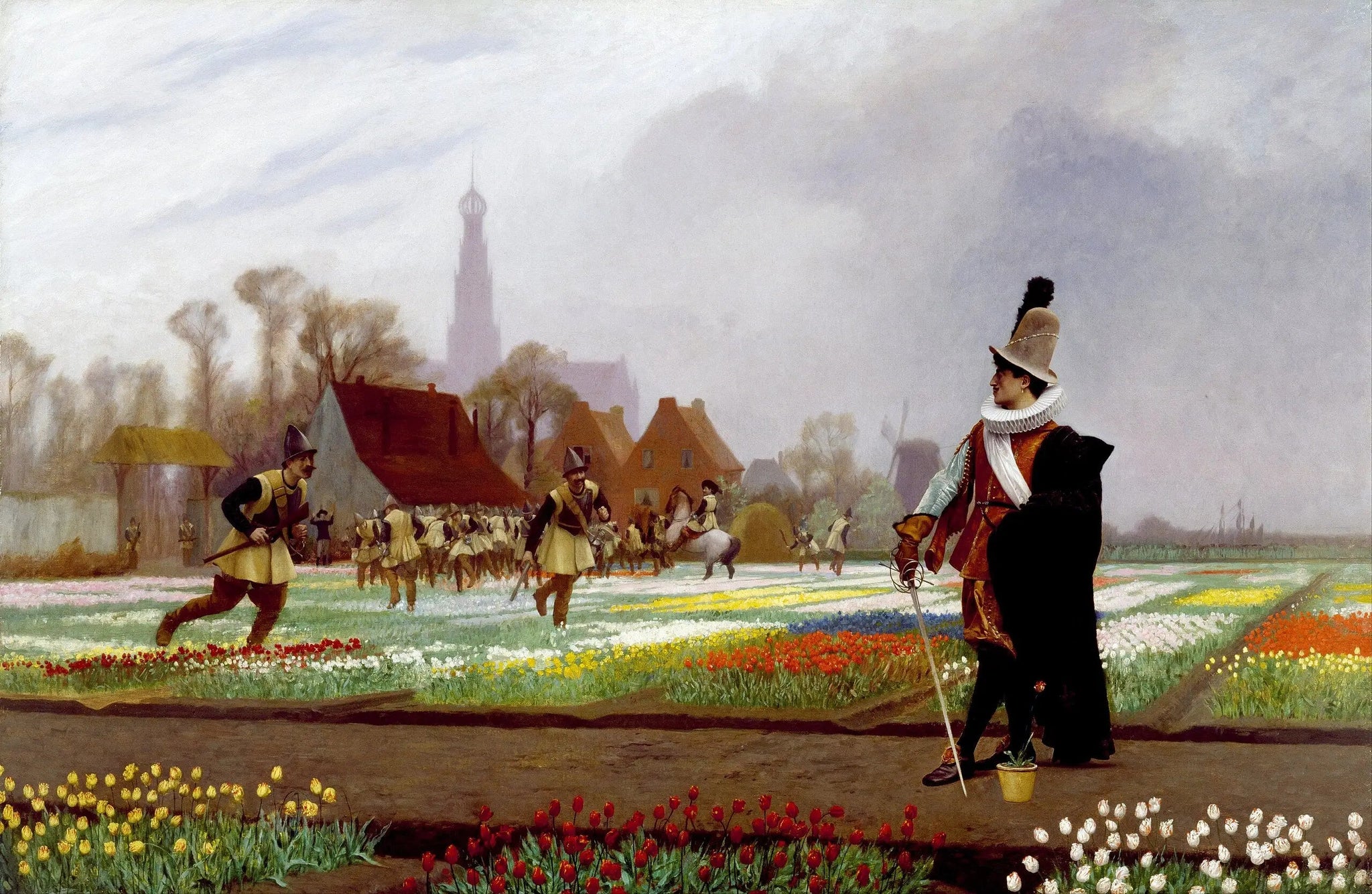 Folie tulipère - Jean-Léon Gérôme image 1 copie peinte à la main à l’huile