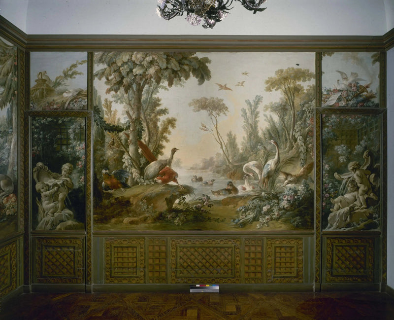 Fontaine avec deux amours dont l'un est couché - François Boucher