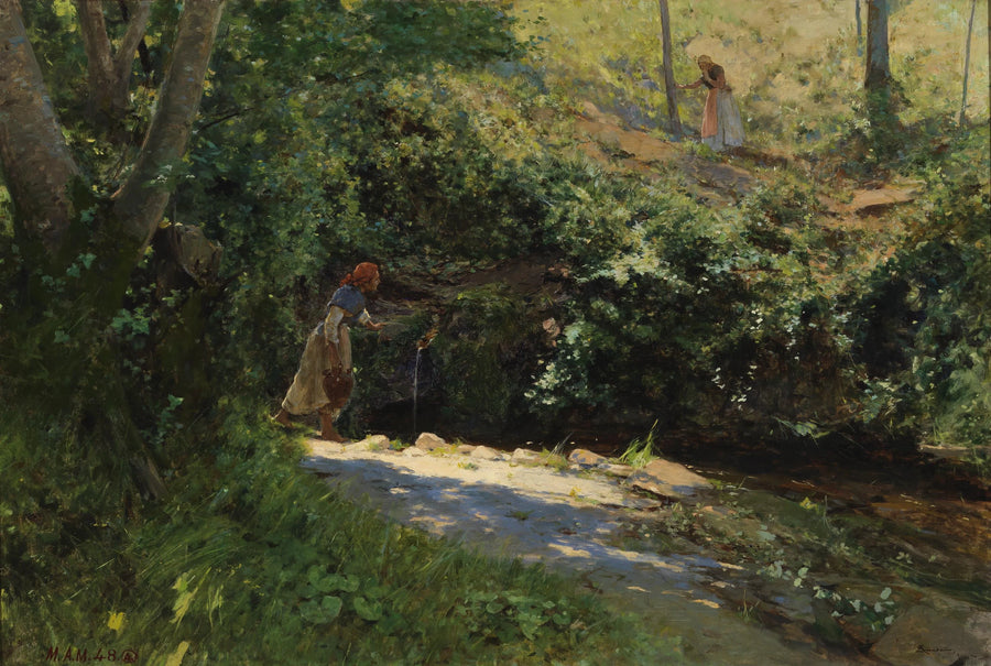 Une fontaine en Galice - Serafin de Avendano