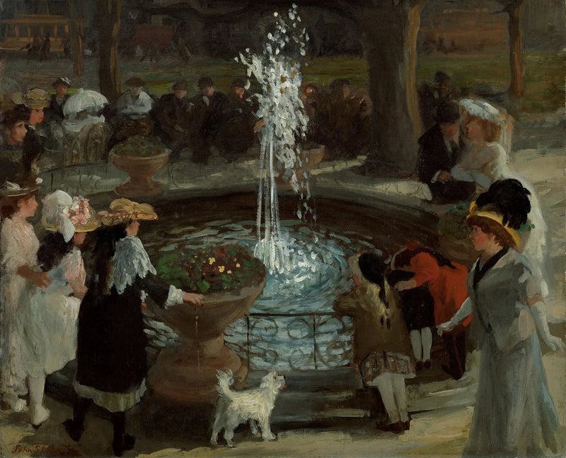 Fontaine palpitante, Madison Square - John Sloan