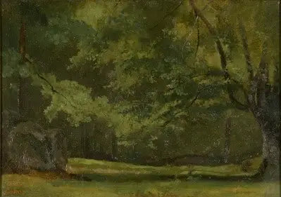 Fontainebleau, en Forêt - Jean-Baptiste Camille Corot image 1 reproduction artisanale de tableau