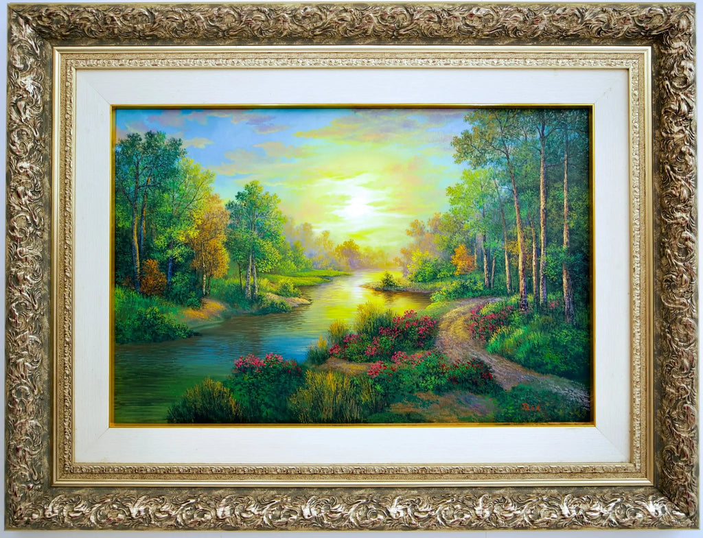 Forest and Rivers | 90 x 60 cm image 3 tableau peint à l’huile sur toile
