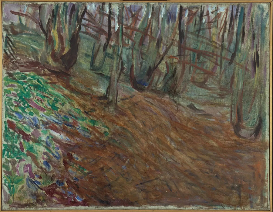 forêt d'ormes au printemps - Edvard Munch