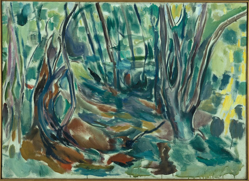 forêt d'ormes en été - Edvard Munch