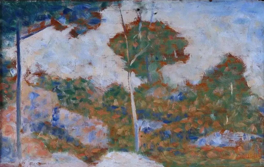 Forêt de Barbizon en automne - Georges Seurat image 1 tableau peint à l’huile sur toile