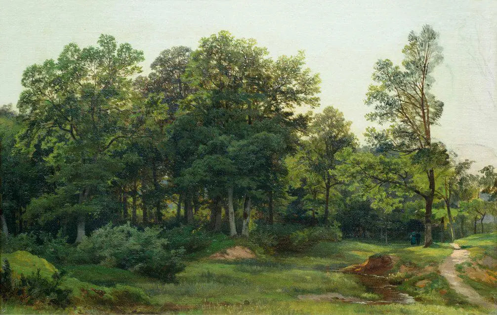 Forêt de feuillus - Ivan Chichkine image 1 reproduction artisanale de tableau