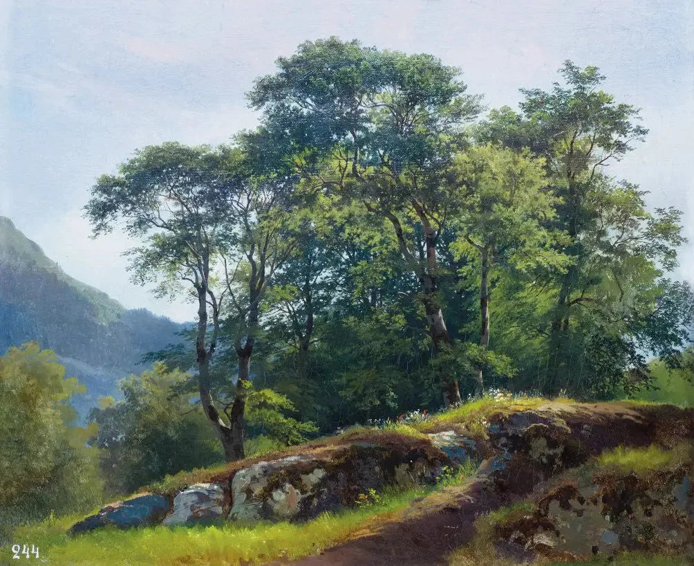 Forêt de hêtres en Suisse - Ivan Chichkine image 1 tableau peint à l’huile sur toile