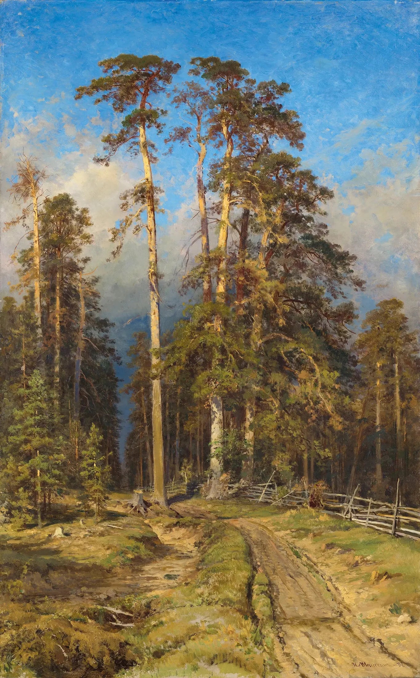 Forêt de pins - Ivan Chichkine image 1 copie de tableau peinte à la main