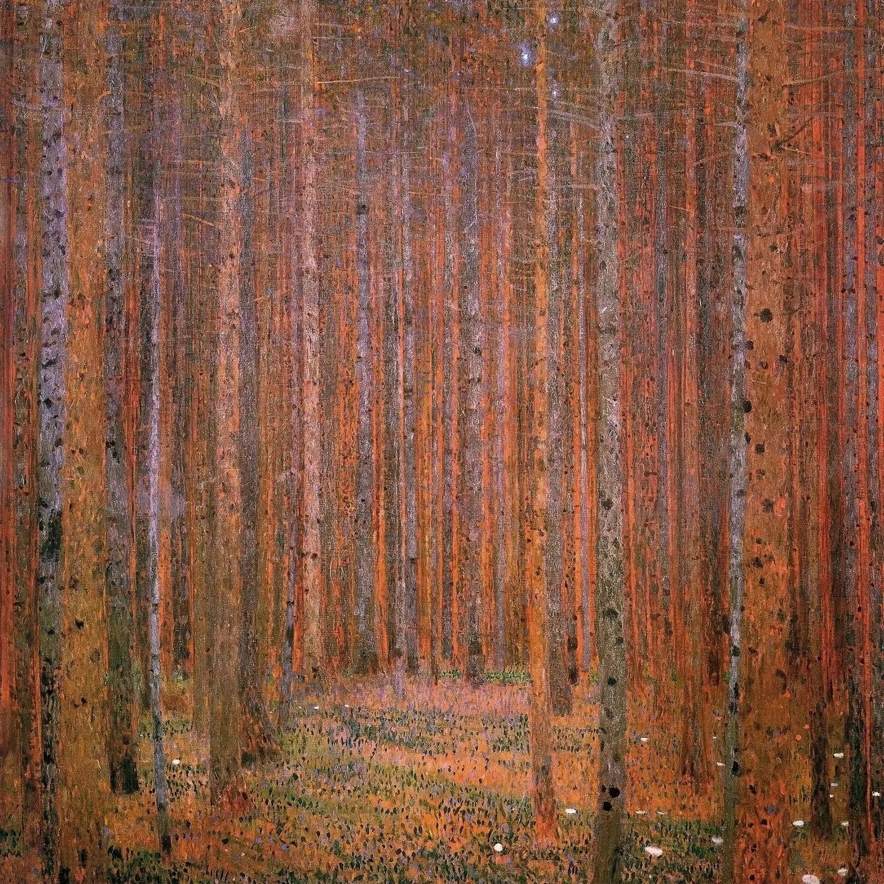 Forêt de sapins I - Gustav Klimt image 1 tableau peint à l’huile sur toile