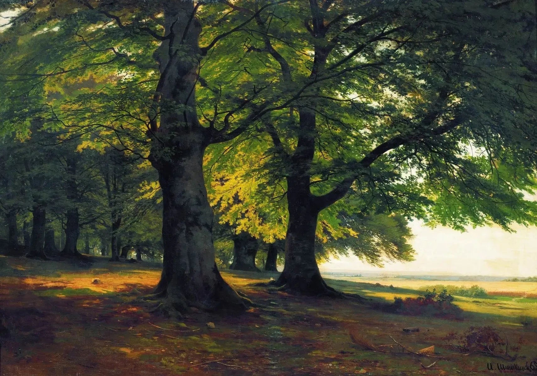 Forêt de Teutoburg - Ivan Chichkine image 1 reproduction d’œuvre d’art à l’huile