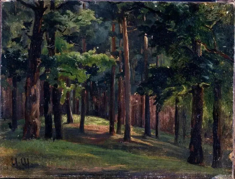 Forêt - Ivan Chichkine image 1 copie de tableau peinte à la main