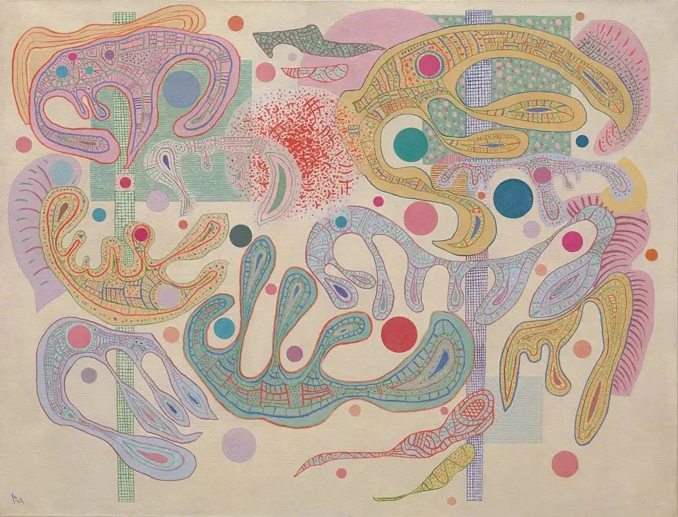 Formes capricieuses - Vassily Kandinsky image 1 copie de tableau peinte à la main