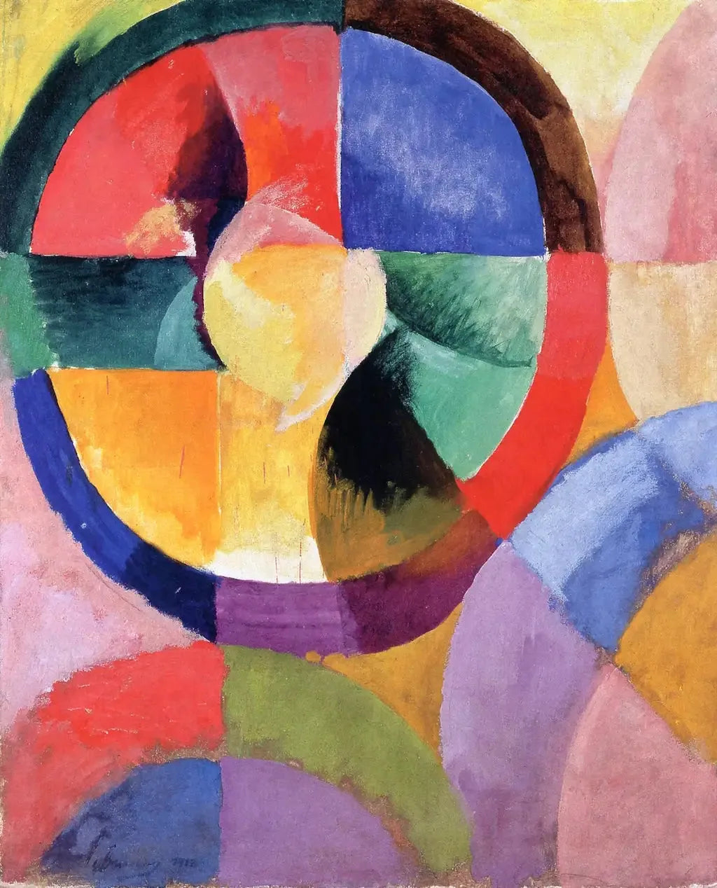 Formes circulaires, Soleil no. 1 - Robert Delaunay image 1 reproduction d’œuvre d’art à l’huile