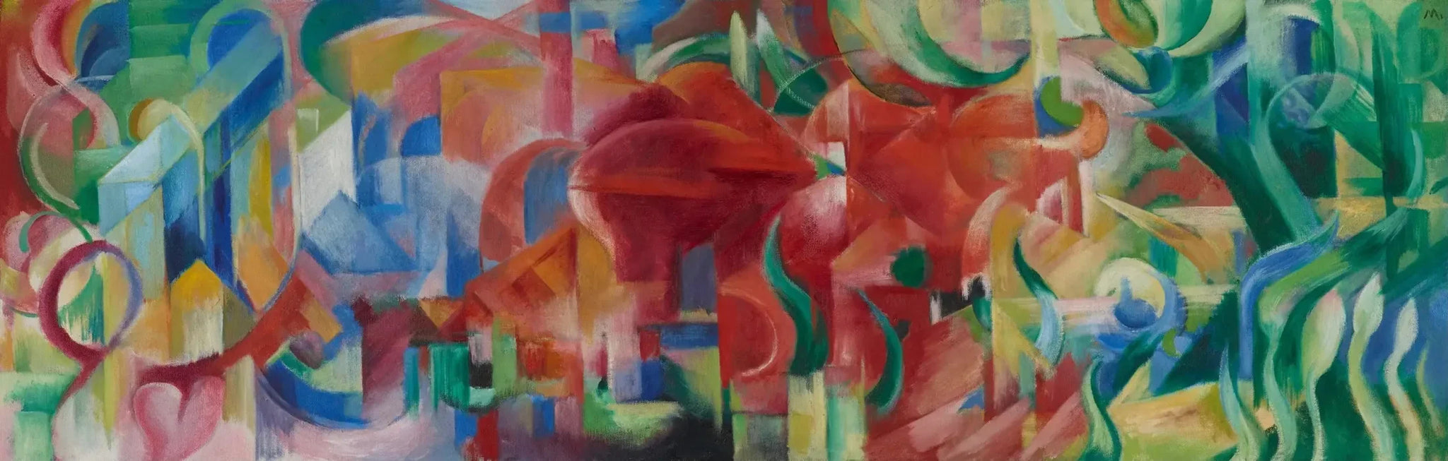 Formes de jeu - Franz Marc image 1 copie de tableau peinte à la main