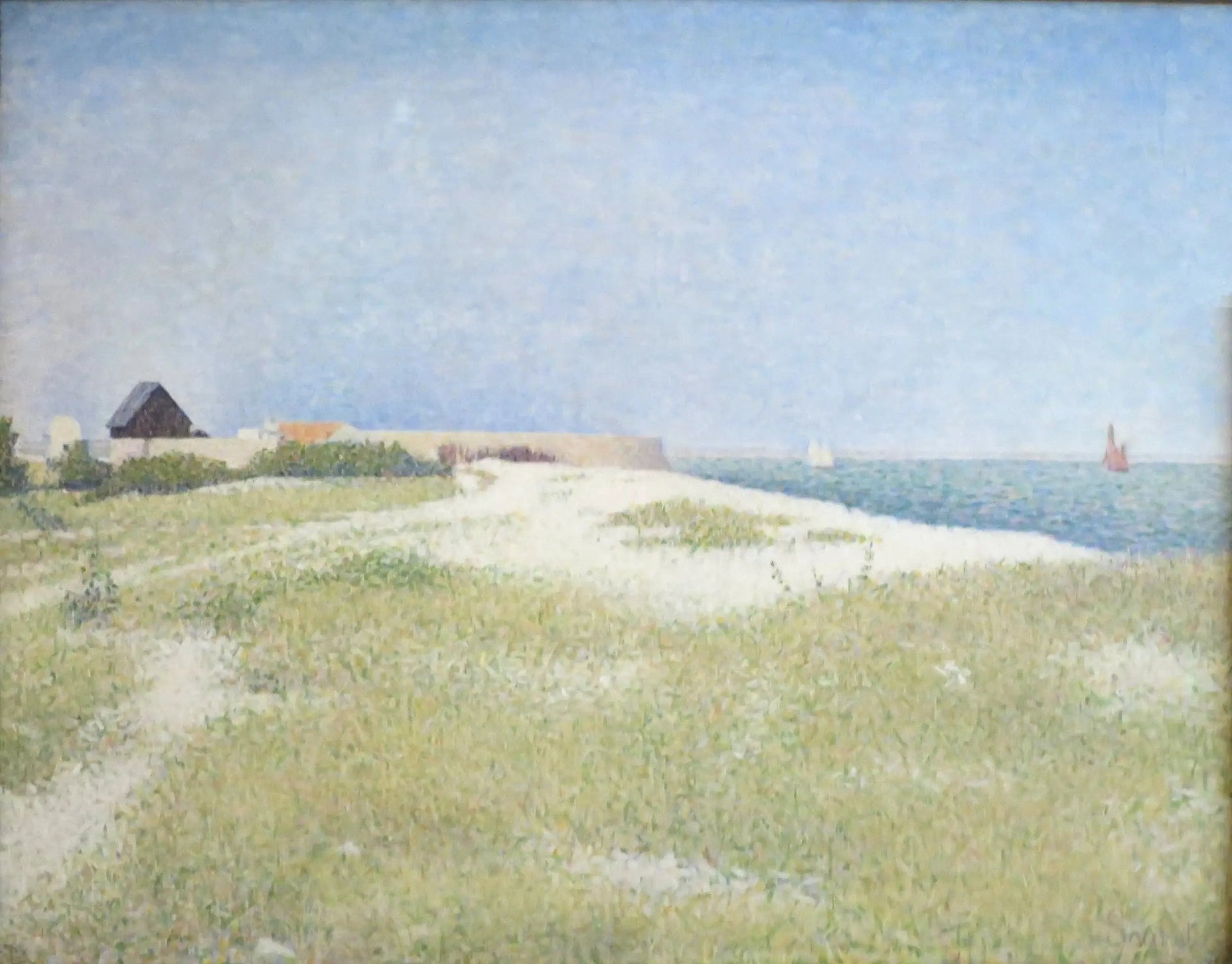 Fort Samson, Grandcamp - Georges Seurat image 1 reproduction d’œuvre d’art à l’huile