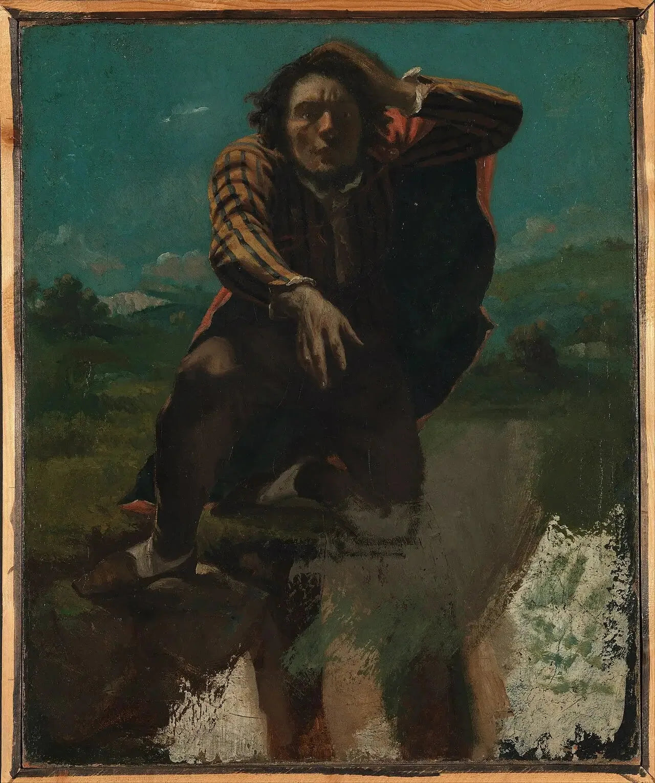 Fou de peur - Gustave Courbet image 1 reproduction de peinture à l’huile