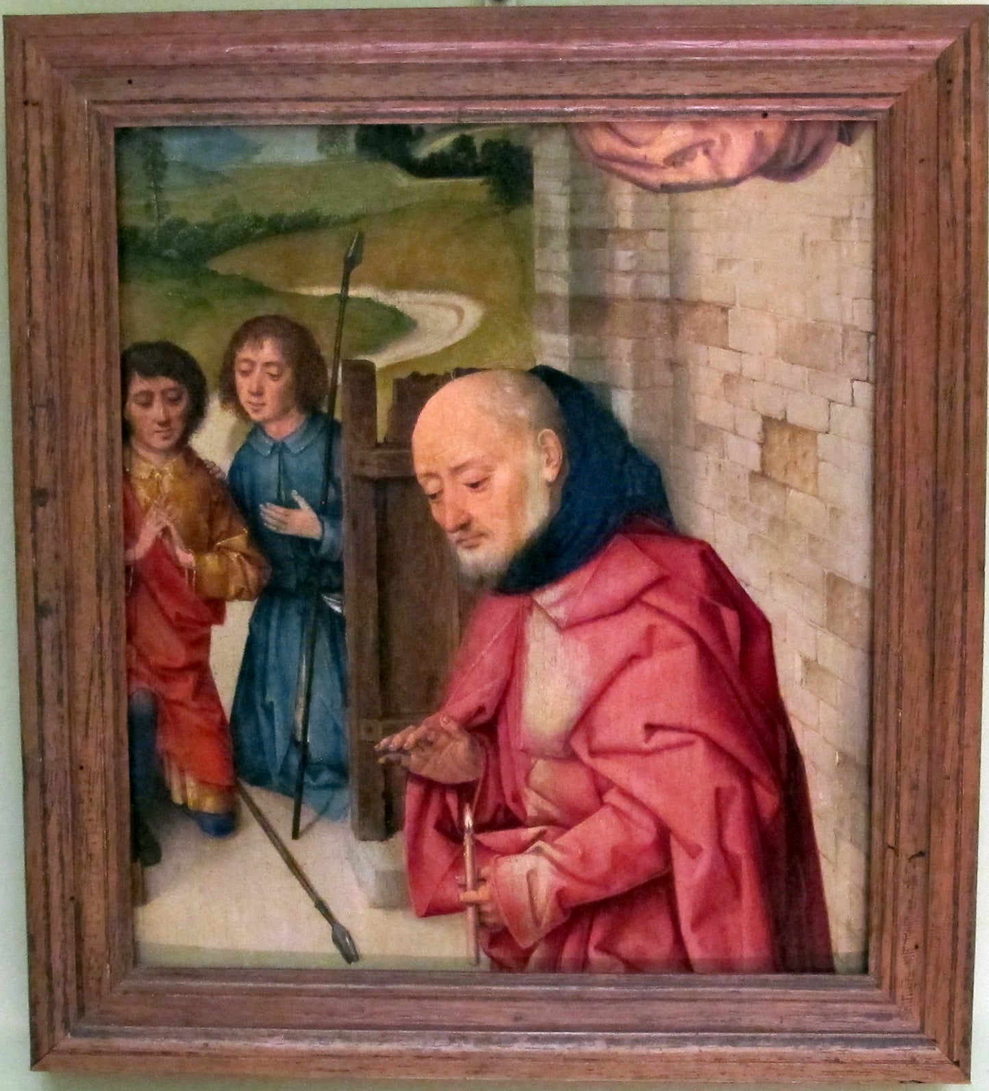 fragment d'une Nativité avec Saint Joseph et deux bergers - Dirk Bouts image 1 copie de tableau peinte à la main