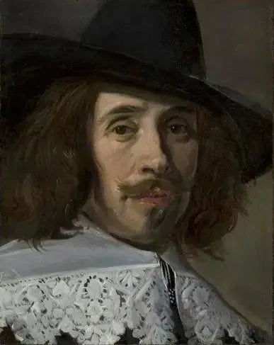 Fragment de portrait d'un homme - Frans Hals image 1 reproduction réalisée par Alpha Reproduction