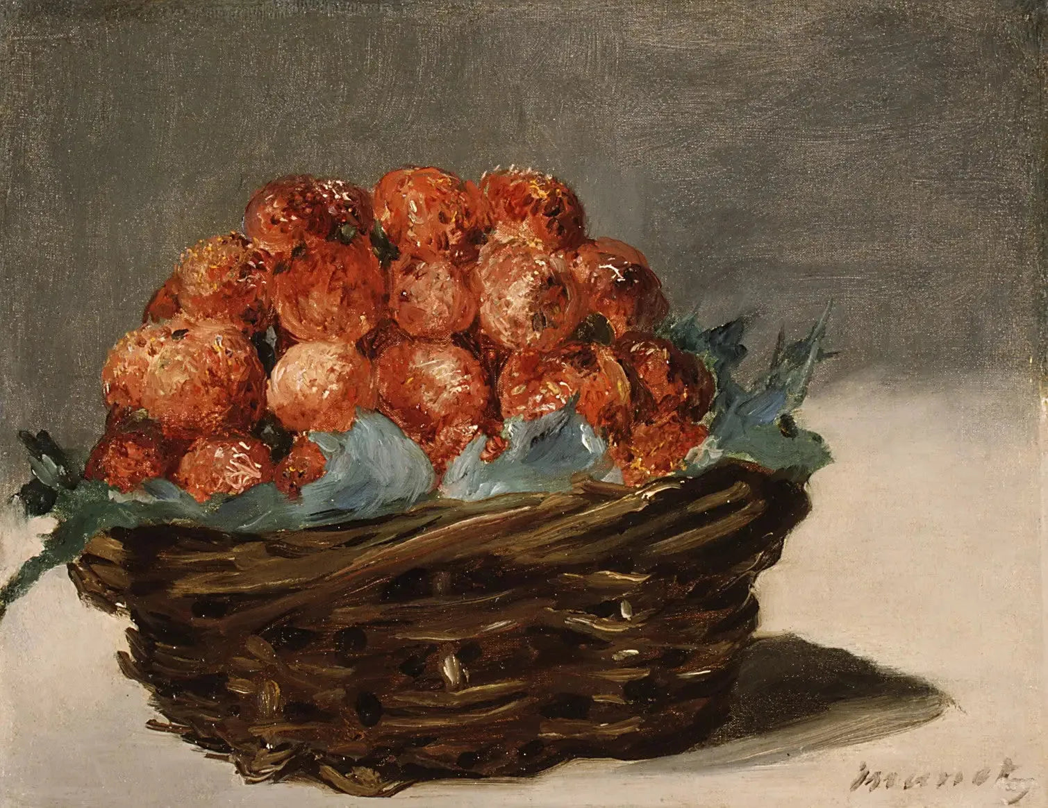 Fraises - Édouard Manet image 1 reproduction de peinture à l’huile
