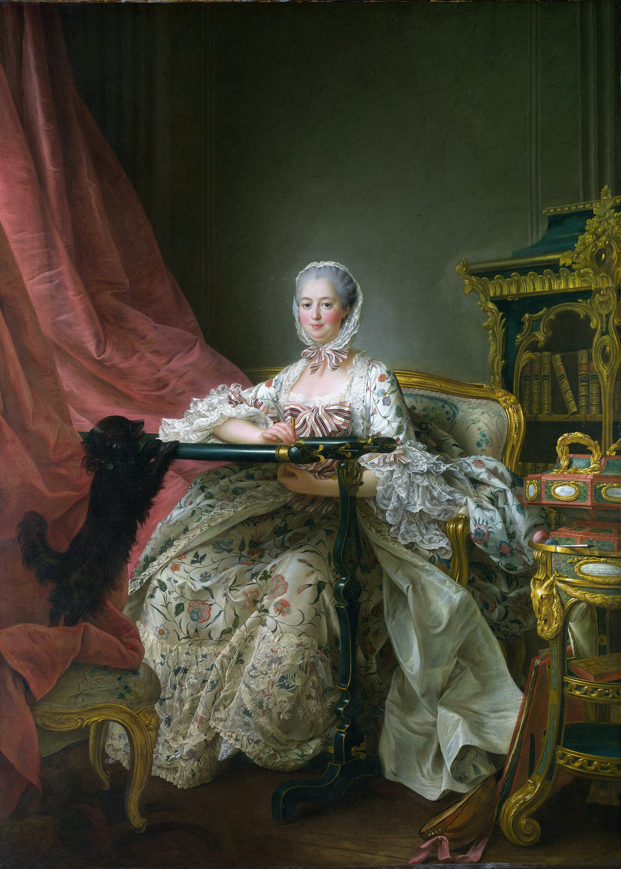 Madame de Pompadour à son métier à broder - François-Hubert Drouais