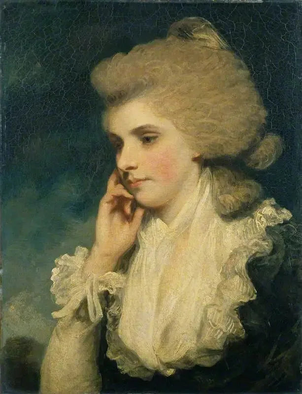 Frances, comtesse de Lincoln - Joshua Reynolds image 1 copie peinte à la main à l’huile