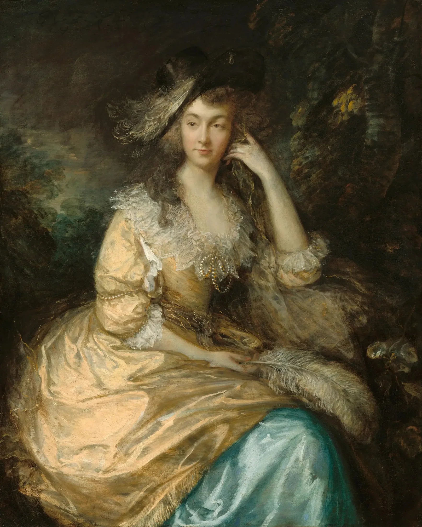 Frances Susanna, dame de Dunstanville - Thomas Gainsborough image 1 reproduction de peinture à l’huile