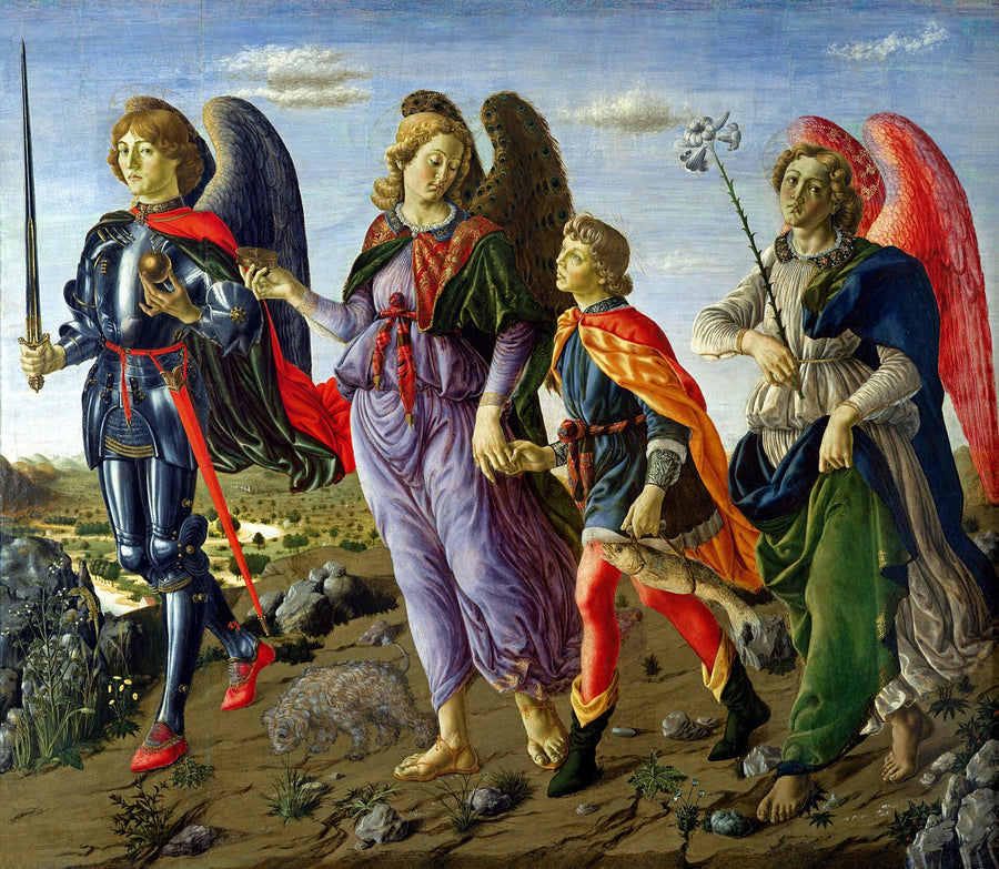 Les Trois Archanges avec Tobie - Francesco Botticini