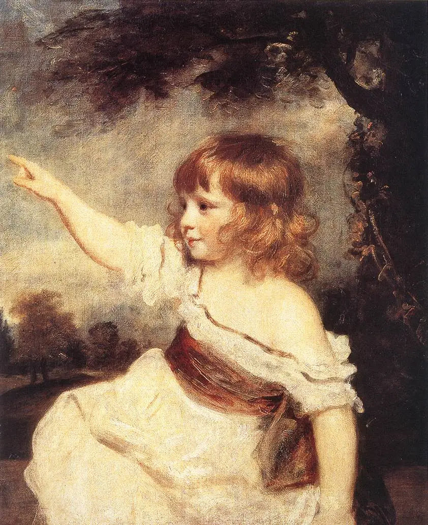 Francis George Hare enfant, dit Maître Hare - Joshua Reynolds image 1 copie peinte à la main à l’huile