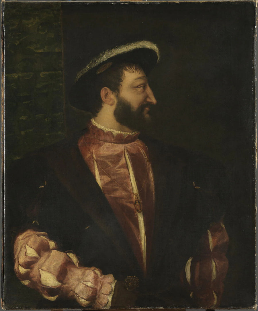 François Ier (1494-1547), roi de France, de profil - Tiziano ou Titien