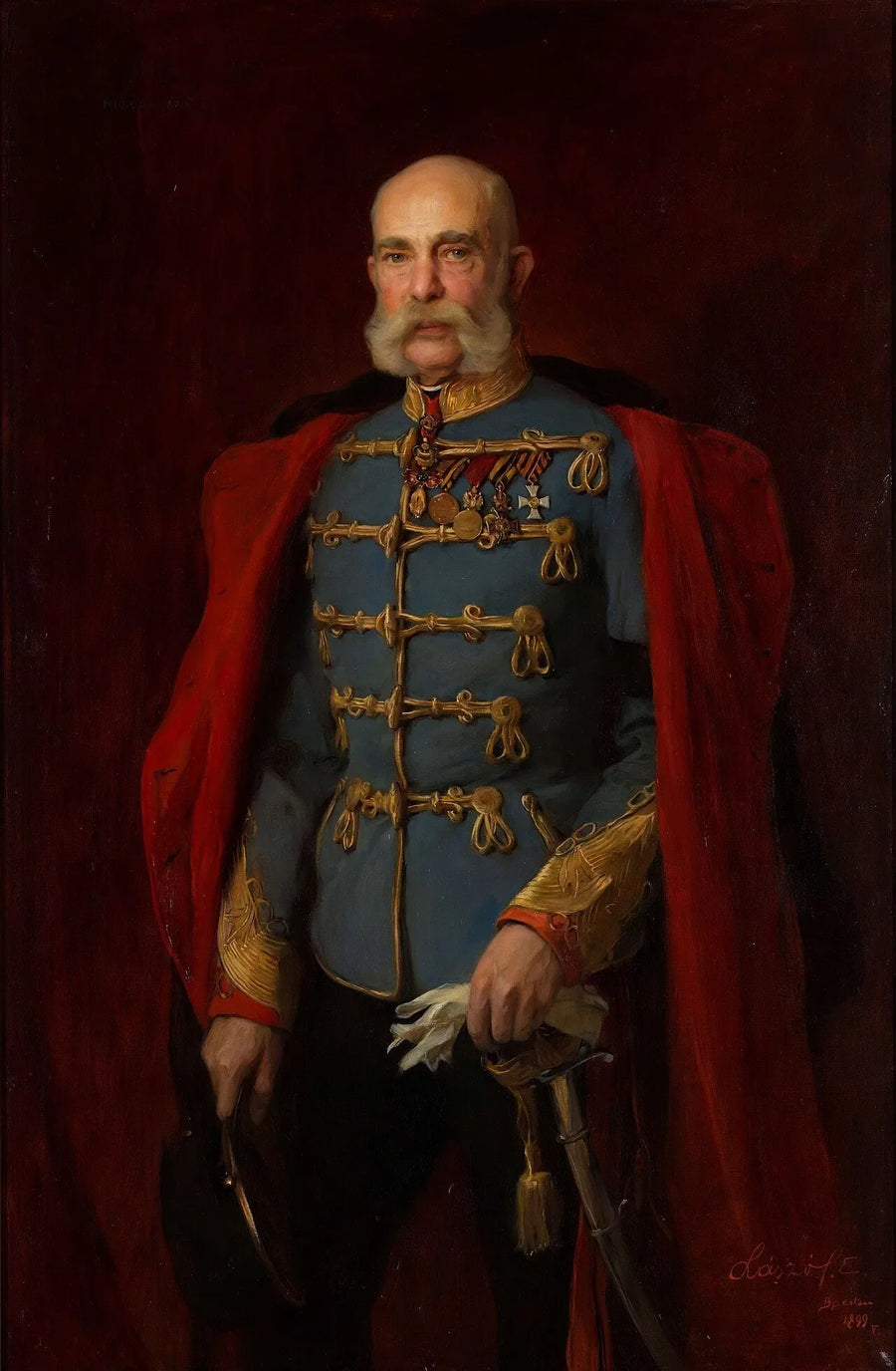 François-Joseph Ier en uniforme de maréchal hussard - Philip de László