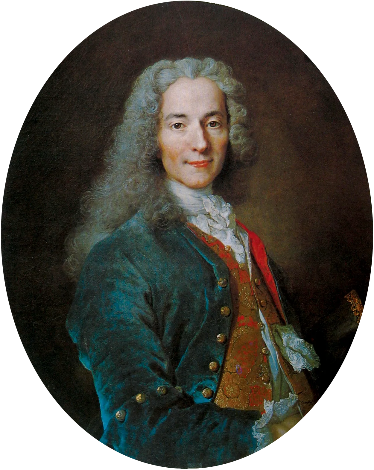François-Marie Arouet dit Voltaire, écrivain (1694-1778) - Nicolas de Largillière image 1 reproduction artisanale de tableau