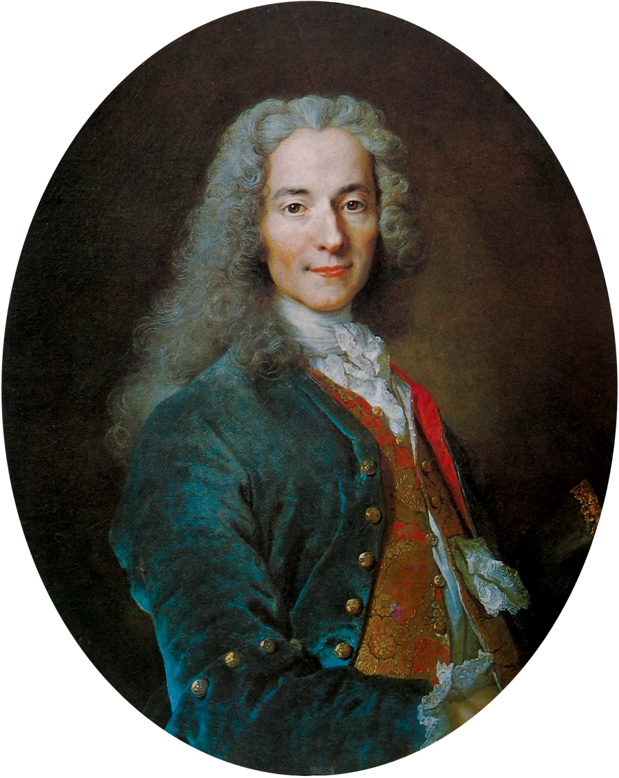 François-Marie Arouet dit Voltaire, écrivain (1694-1778) - Nicolas de Largillière